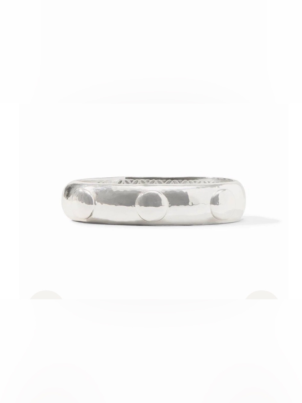 Julie Vos Solara Hinge Bangle Silver